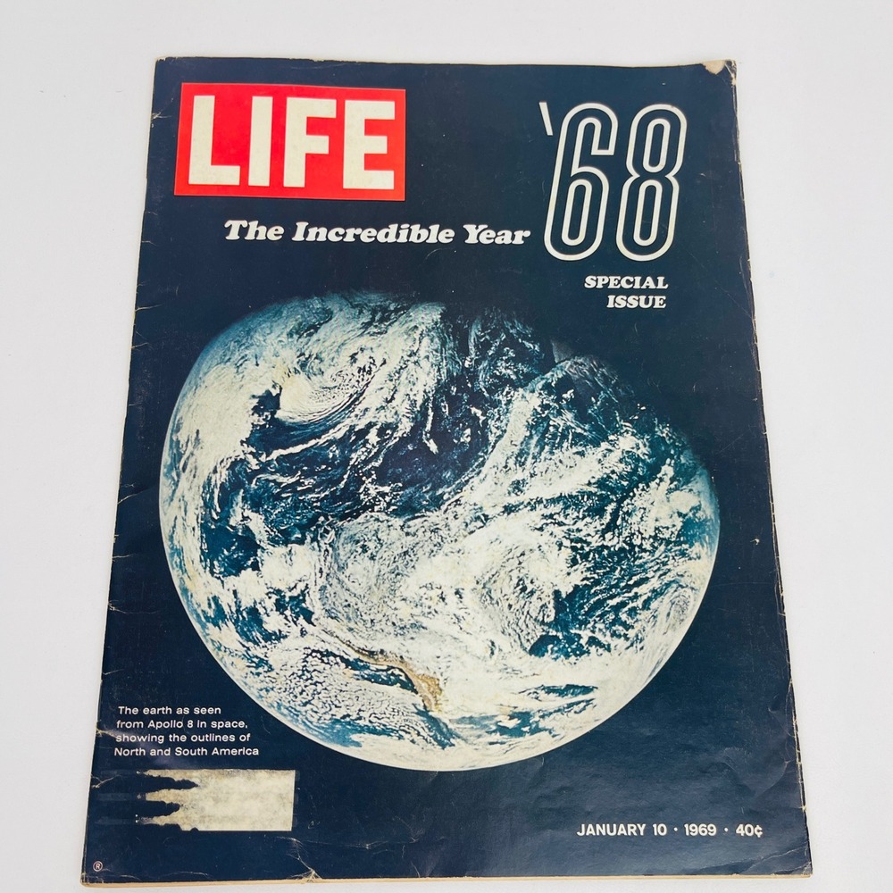 LIFE Magazine Magazine Jan 10 1969 68 The Incredible Year Earth Apollo 8 Fair